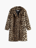 Chicmy-Winter Outfits Christmas Thanksgiving Gift New Year's Eve Outfits Streetwear Fashion Leopard Print Faux Fur Coat