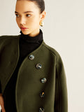 Chicmy-Winter Outfits Christmas Thanksgiving Gift New Year's Eve Outfits Streetwear Fashion Asymmetrical Button Crop Tweed Coat