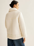 Chicmy-Autumn Jackets Outwear Asymmetrical Zipper Fleece Jacket