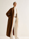 Chicmy-Winter Outfits Christmas Thanksgiving Gift New Year's Eve Outfits Streetwear Fashion Two-Tone Slit Tweed Long Coat