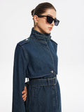 Chicmy-Winter Outfits Christmas Thanksgiving Gift New Year's Eve Outfits Streetwear Fashion Button Belted Denim Long Coat