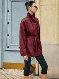 Chicmy-Winter Outfits Christmas Thanksgiving Gift New Year's Eve Outfits Streetwear Fashion Retro Asymmetrical Belted Trench Coat