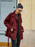 Chicmy-Winter Outfits Christmas Thanksgiving Gift New Year's Eve Outfits Streetwear Fashion Retro Asymmetrical Belted Trench Coat