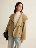 Chicmy-Winter Outfits Christmas Thanksgiving Gift New Year's Eve Outfits Streetwear Fashion Large Collar Tweed Coat