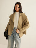 Chicmy-Winter Outfits Christmas Thanksgiving Gift New Year's Eve Outfits Streetwear Fashion Large Collar Tweed Coat