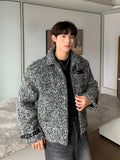 ChicMy-Fall Outfits -Autumn/Winter Coat Jacket INS Style Street Fashion Belt Buckle Zipper Woolen Jacket