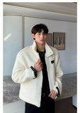 ChicMy-Fall Outfits -Autumn/Winter Coat Jacket INS Style Street Fashion Belt Buckle Zipper Woolen Jacket