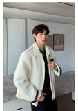 ChicMy-Fall Outfits -Autumn/Winter Coat Jacket INS Style Street Fashion Belt Buckle Zipper Woolen Jacket