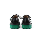 Chicmy- Black Square Toe Leather Shoes