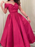 Chicmy-Cyber Monday Christmas party outfits Sexy A line Off The Shoulder Pink Evening Dress Long Prom Dresses Party Dress With Ruffles C3322