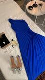 Chicmy-Cyber Monday Christmas party outfits Classy Sheath One Shoulder Royal Blue Chiffon Long Party Dress Prom Dresses Evening Dress C3326