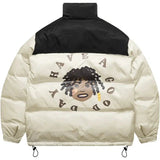 ChicMy-Fall Outfits -Autumn/Winter Coat Jacket INS Style Street Fashion Cartoon Portrait Print Jacket