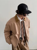 Chicmy- Casual Corduroy Collar Jacket