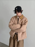 Chicmy- Casual Corduroy Collar Jacket