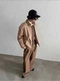 Chicmy- Casual Corduroy Collar Jacket