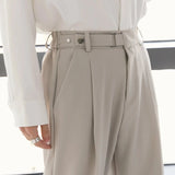 Chicmy- Casual Drape Suit Pants