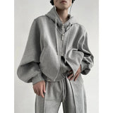 Chicmy- Casual Sports Hoodie Sweatpants Suit