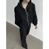 Chicmy- Casual Sports Hoodie Sweatpants Suit