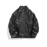 ChicMy-Fall Outfits -Autumn/Winter Coat Jacket INS Style Street Fashion Distressed Motorcycle Leather Jacket