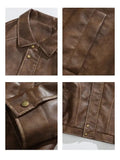 ChicMy-Fall Outfits -Autumn/Winter Coat Jacket INS Style Street Fashion Distressed Motorcycle Leather Jacket