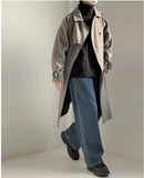 ChicMy-Fall Outfits -Autumn/Winter Coat Jacket INS Style Street Fashion Double Breasted Woolen Trench Coat