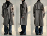 ChicMy-Fall Outfits -Autumn/Winter Coat Jacket INS Style Street Fashion Double Breasted Woolen Trench Coat