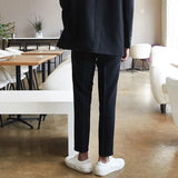 Chicmy- Elastic Cropped Suit Pants