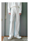 Chicmy- Elastic Embroidered Casual Long Pants