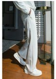 Chicmy- Elastic Embroidered Casual Long Pants