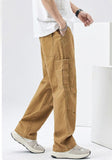 Chicmy- Elastic Waist Straight Cargo Pants