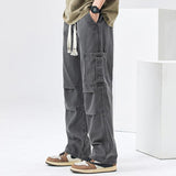 Chicmy- Elastic Waist Straight Cargo Pants