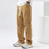 Chicmy- Elastic Waist Straight Cargo Pants