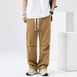 Chicmy- Elastic Waist Straight Cargo Pants