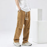 Chicmy- Elastic Waist Straight Cargo Pants