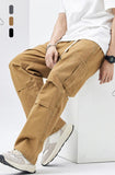 Chicmy- Elastic Waist Straight Cargo Pants