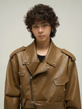 ChicMy-Fall Outfits -Autumn/Winter Coat Jacket INS Style Street Fashion Full Zip Cropped Motorcycle Leather Jacket