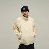 ChicMy-Fall Outfits -Autumn/Winter Coat Jacket INS Style Street Fashion Full Zip Waffle Jacket