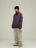 ChicMy-Fall Outfits -Autumn/Winter Coat Jacket INS Style Street Fashion Full Zip Waffle Jacket