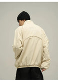 ChicMy-Fall Outfits -Autumn/Winter Coat Jacket INS Style Street Fashion Full Zip Waffle Jacket