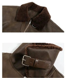 ChicMy-Fall Outfits -Autumn/Winter Coat Jacket INS Style Street Fashion Fur Collar Leather Jacket