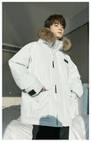 ChicMy-Fall Outfits -Autumn/Winter Coat Jacket INS Style Street Fashion Fur Collar Velcro Ski Jacket