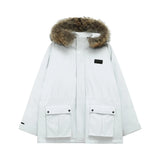 ChicMy-Fall Outfits -Autumn/Winter Coat Jacket INS Style Street Fashion Fur Collar Velcro Ski Jacket