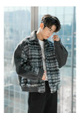 ChicMy-Fall Outfits -Autumn/Winter Coat Jacket INS Style Street Fashion Furry Checked Jacket