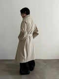 Chicmy- High Collar Belted Trench Coat