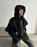 Chicmy- Hooded Zip-Up Sweatshirt