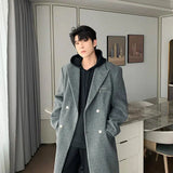 ChicMy-Fall Outfits -Autumn/Winter Coat Jacket INS Style Street Fashion Long Double-breasted Wool Coat