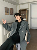 ChicMy-Fall Outfits -Autumn/Winter Coat Jacket INS Style Street Fashion Long Double-breasted Wool Coat