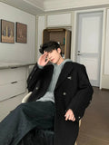 ChicMy-Fall Outfits -Autumn/Winter Coat Jacket INS Style Street Fashion Long Double-breasted Wool Coat