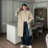 ChicMy-Fall Outfits -Autumn/Winter Coat Jacket INS Style Street Fashion Long Windproof Medium-length Coat