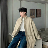 ChicMy-Fall Outfits -Autumn/Winter Coat Jacket INS Style Street Fashion Long Windproof Medium-length Coat